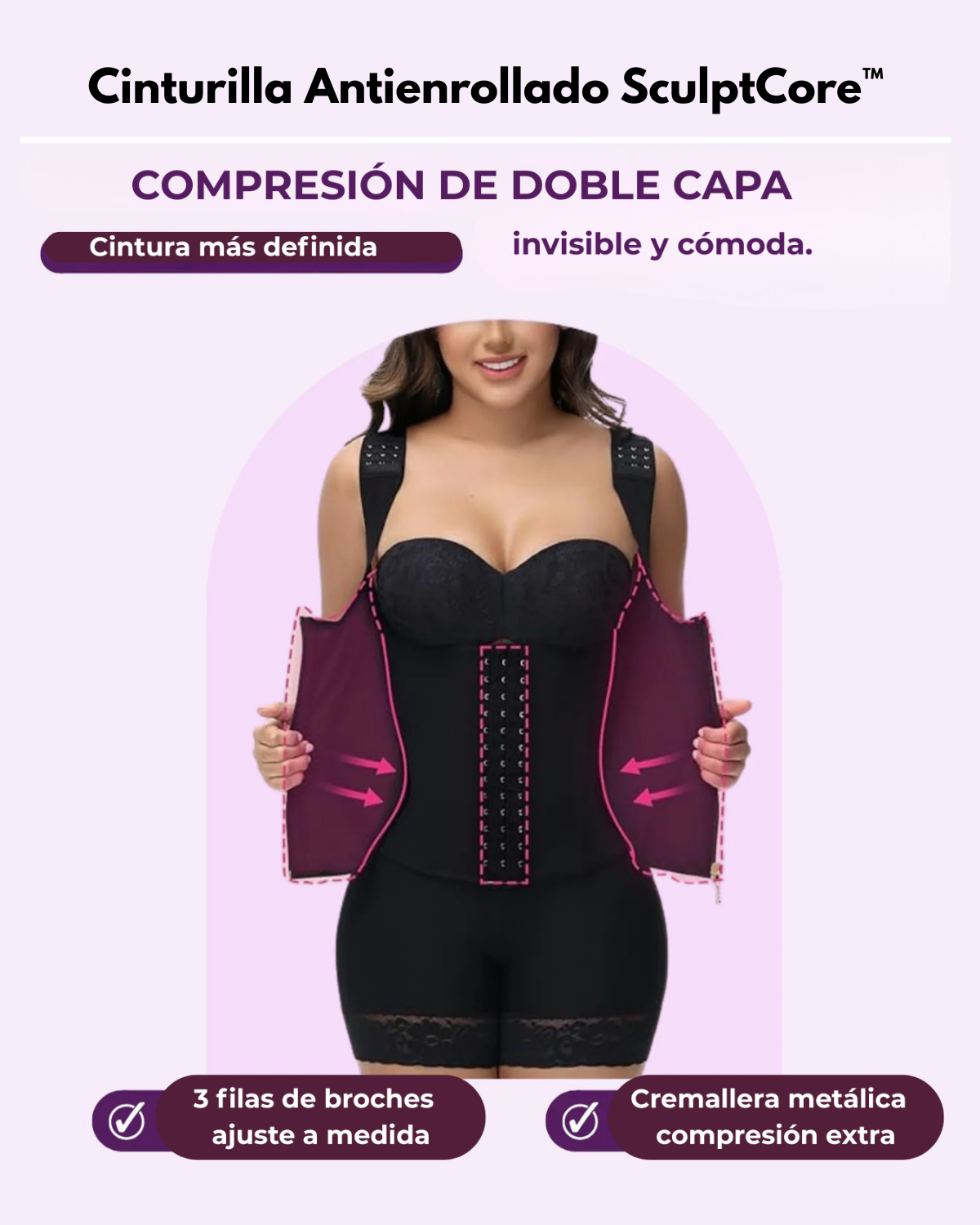 Cinturilla Antienrollado SculptCore™